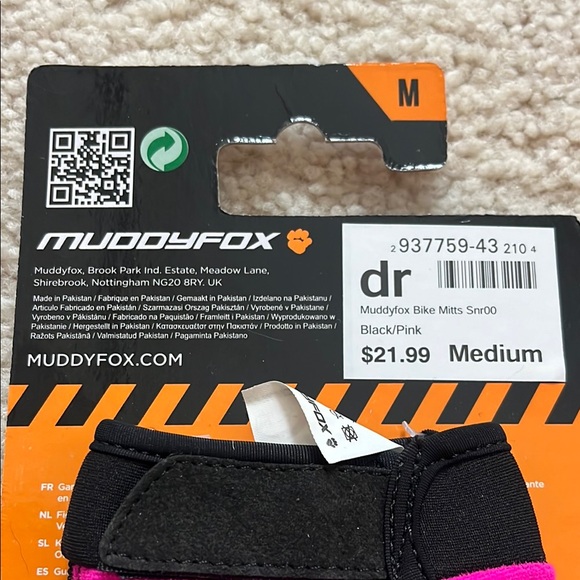 Women's Pink and Black Cycle Mitts - Picture 3 of 6